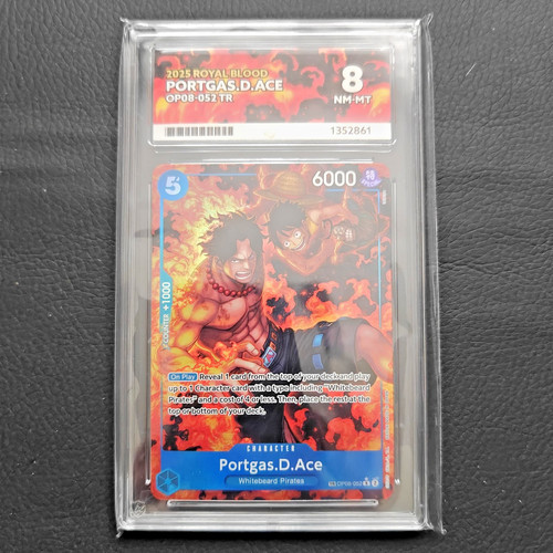 Portgas.D.Ace (Treasure Rare) graded ACE 8 for sale on eBay