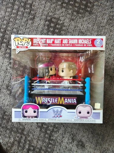 Funko Pop WWE Ring Moments Bret Hart Vs Shawn Michaels Wrestlemania