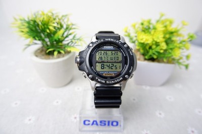 Rare Vintage Casio DEP-610 Diver Log Memory Twin Sensor Watch 1473 Original Band