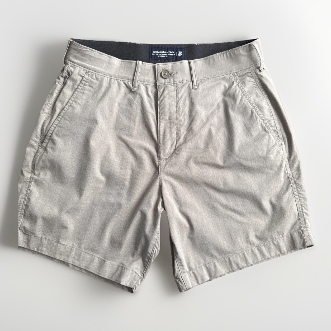 Abercrombie & Fitch Shorts Men’s 30 A&F All Day Stretch Chino Short Gray