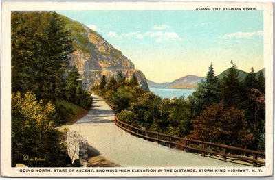 #ad #ad Postcard NY Storm King Highway Going North Start of Ascent $5.99