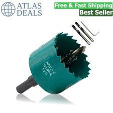 Professional 2 Inch Hole Saw with Arbor - Ideal for Wood & Drywall Projects