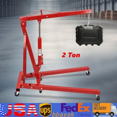 4409LBS 2 TON Heavey Duty Engine Motor Hoist Cherry Picker Shop Crane Lift New