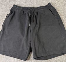 Member's Mark Everyday Active Men's XL Black Shorts Zipper Pocket Drawstring