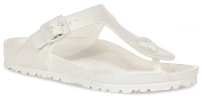 Birkenstock Gizeh Eva 1 Pièce Ultra Légère Sandale Femmes En Blanc EU 37-47 - Photo 1/4