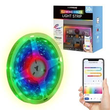 Xtreme RGB IC LED Light Strip 50 Foot Indoor Sound Reactive Multi Color Chasing