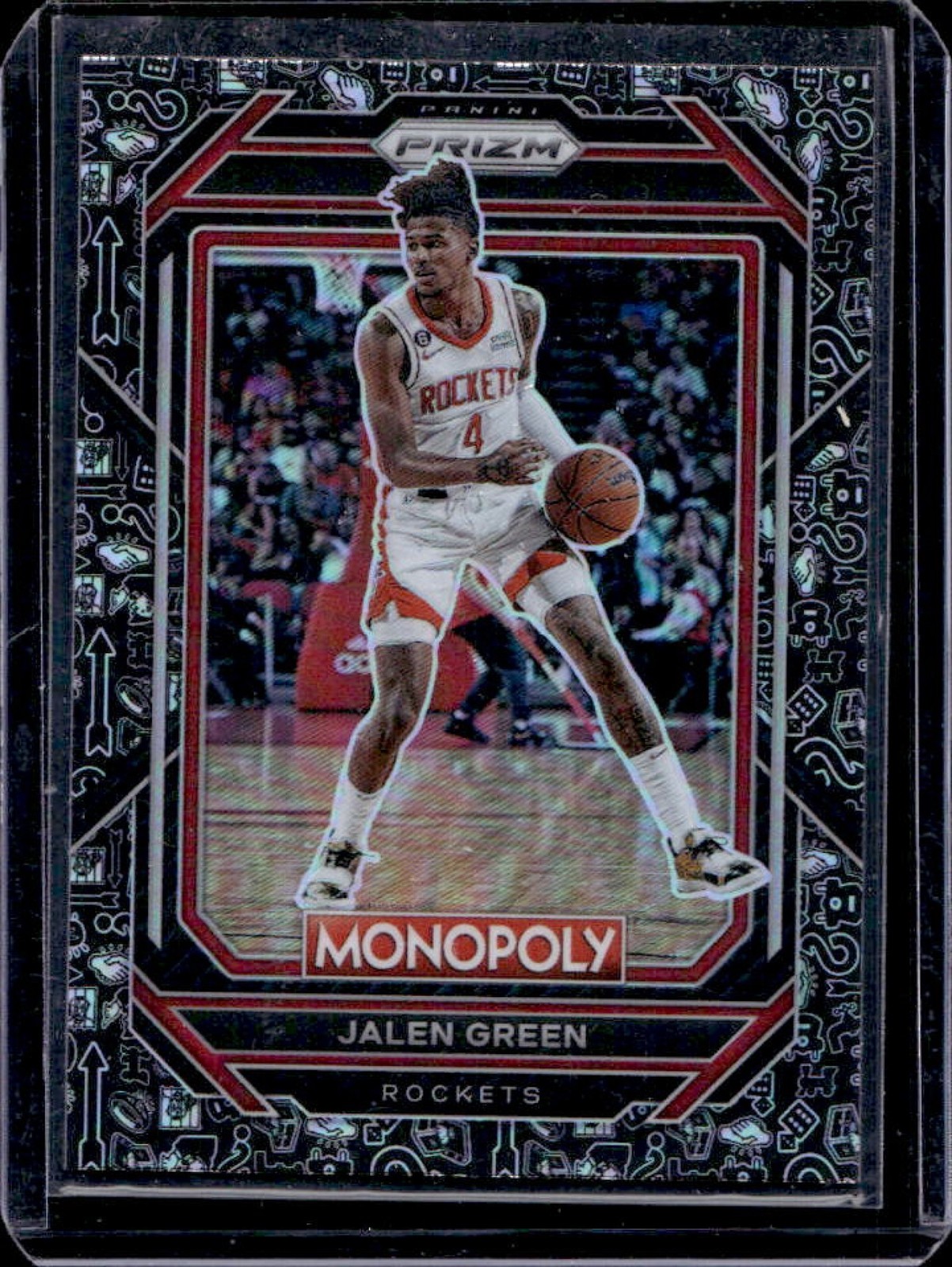 2022-23 Prizm Monopoly Jalen Green Black Classic Icons #31 Rockets