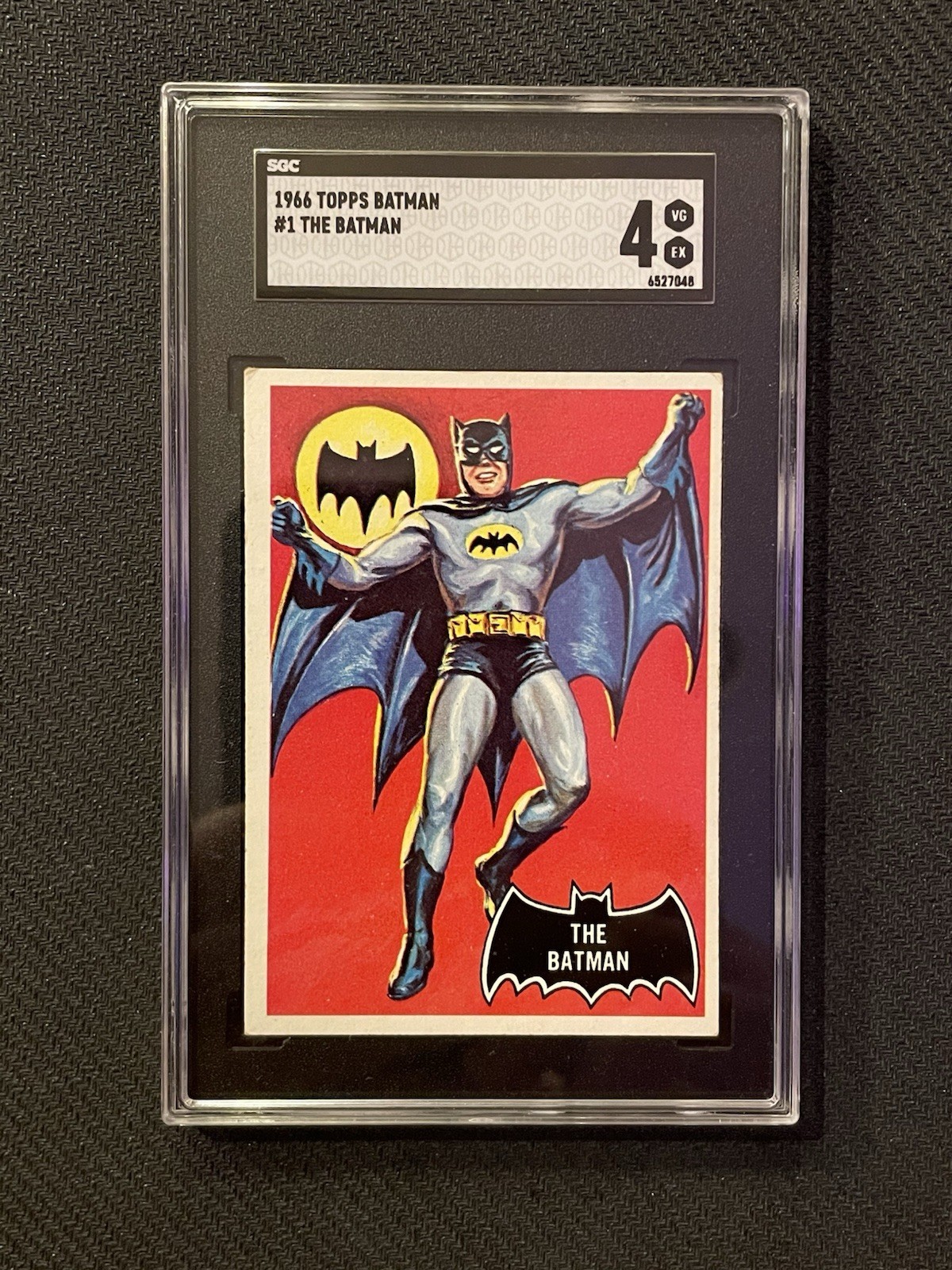 1966 TOPPS BATMAN #1 THE BATMAN SGC 4