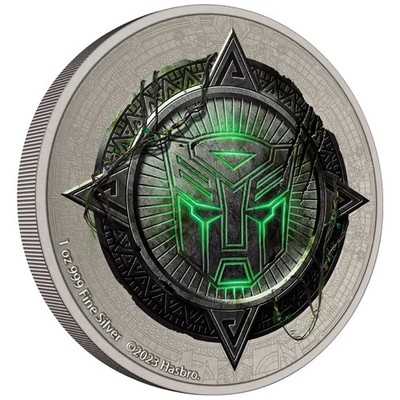 2023 Transformers  Rise of the Beasts Silver Coin - Niue - 1 oz AF in Color