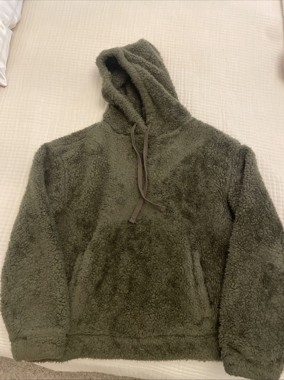 Universal Thread Sherpa Plush Pullover Hoodie Gre… - image 1