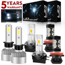For 2011-2013 Kia Optima 6000k Led Headlight Hi/Lo Fog light Combo Bulbs