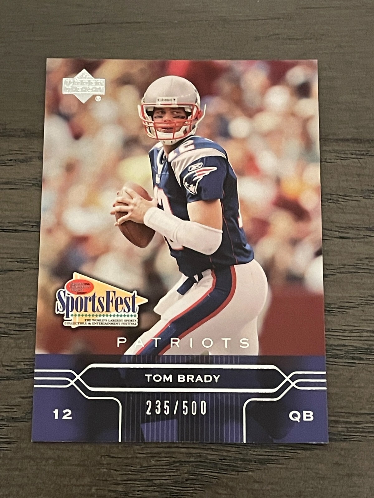 2004 Upper Deck Sportsfest Tom Brady #SF11 Patriots /500 Rare Card