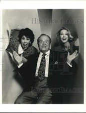 1992 Press Photo Carl Siskind, Bob Hope, Anita Wise in TV Special - lrp74327