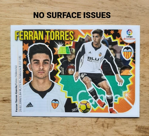 2018 Panini Colecciones Este FERRAN TORRES ROOKIE Sticker #14B Valencia S2
