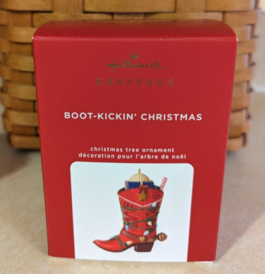 2020 Hallmark Keepsake Boot Kickin Christmas Cowboy Boot Ornament | eBay