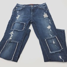 7 For All Mankind Jeans Size 27 Patchwork Girlfriend 27x27 Womens High Rise