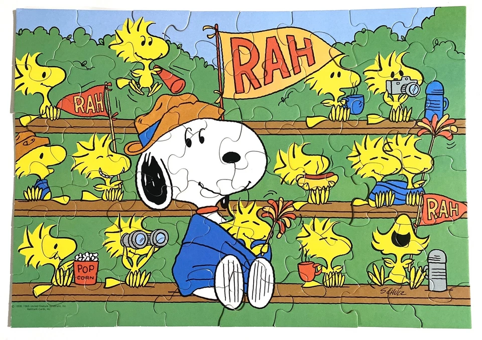 Vintage Springbok Snoopy Jigsaw Puzzle Go Team 48 Pieces Complete - Image 2 of 4