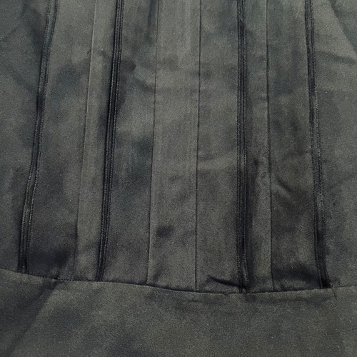 Theory | Zala 100 % Seide plissiert Stehkragen Langarm schwarz Bluse Größe Small - Bild 4 von 10