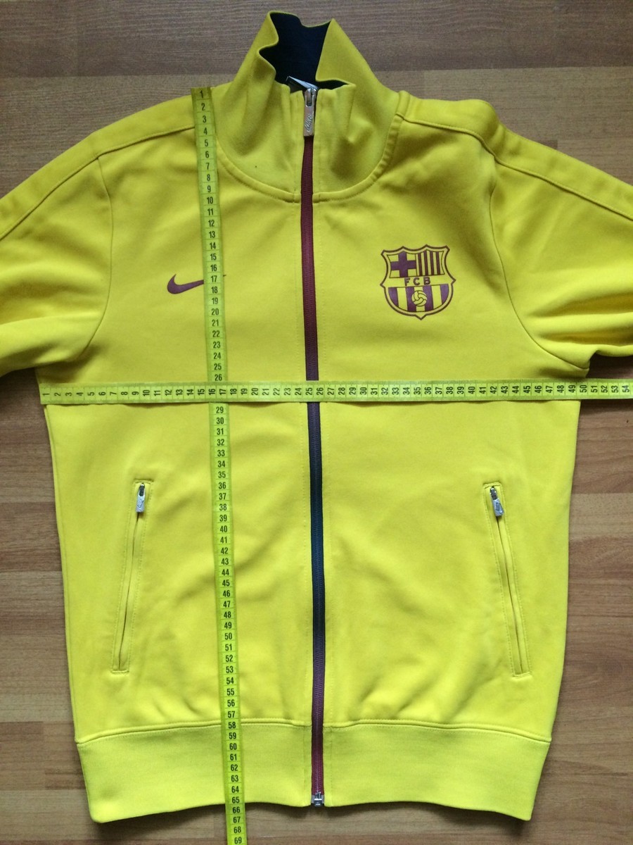 BARCELONA 2013 2014 NIKE AWAY FOOTBALL SOCCER SHIRT JACKET TRACK