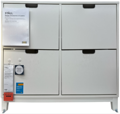 New IKEA STALL Shoe Cabinet 4 Compartments 96x90 cm (37 ¾x35 ⅜