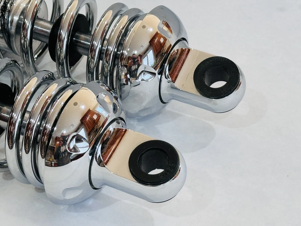 Amortecedores cromados suspensão progressiva 430 Series 13" para BMW Honda Suzuki Yamaha - Imagem 4 de 4