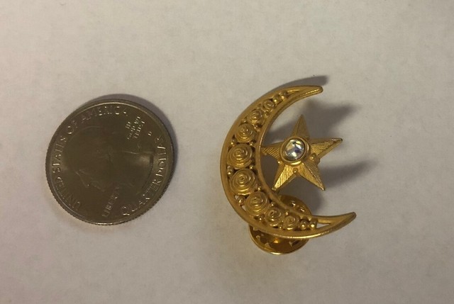 Crescent Moon Star Pin eBay