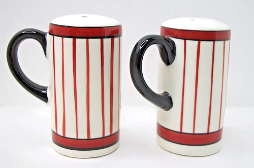 Popcorn Bowl & Shakers Set 4 Ceramic Decorative Tabletops Unlimited - Bild 7 von 8