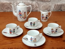 Service à café thé dinette ancienne porcelaine U.F. FRANCE ART DECO Jouet Jeu
