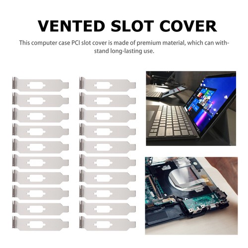 20 PCS Computer Case Blank Ventilation Deflector Vented Slot Cover - Afbeelding 7 van 12