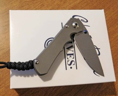CHRIS REEVE New LIN-1001 Titanium Lrg Left Hand Inkosi Magnacut Bld Knife/Knives