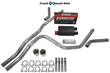 Gmc Yukon 00-06 2.5 Dual Exhaust Kit C Exit Flowmaster Super 44 Dw Tip