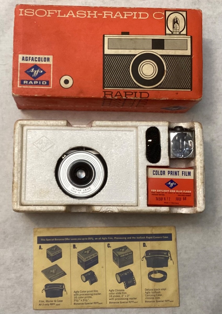 Appareil Photo Argentique AGFA Iso-Pak - Vintage Made In Germany - État Exceptionnel