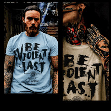 Camiseta Gangster, Mobster Hustle Dope Urbano Hip Hop Thug be violent Quote camiseta