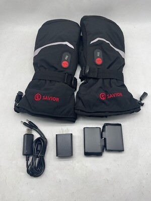 Heated Ski Gloves, Heated Mittens for Men Women,7.4V Rechargeable SIZE XXL