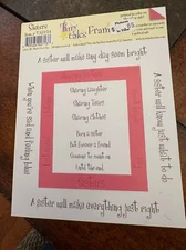 My Mind's Eye Tiny Tales scrapbooking Double Sided Frame (3pc) SISTERS sister