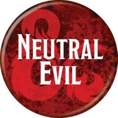 D&D Neutral Evil 1 1/4'' Button