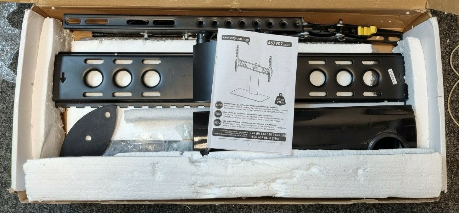 AVF Up To 65 "TV Stand Tilt & Turn Black B602BB ***SEE