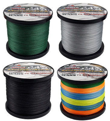 TOPSELLER! 8fach GEFLOCHTENE ANGELSCHNUR Fishing Line Angelsehne Salzwasserfest