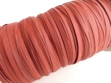 10 Meter x 6mm x 0,6mm Lederriemen ROT BRAUN Lederband Gurt Mittelalter LARP DIY