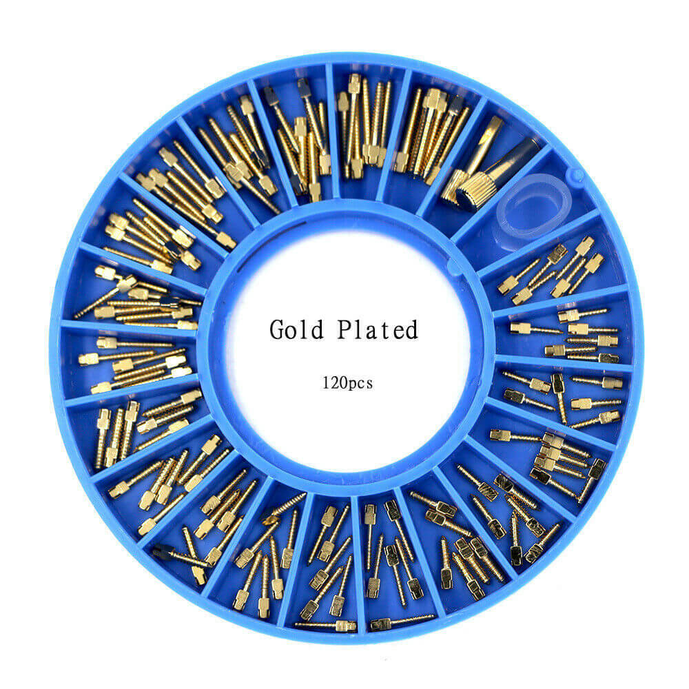 Palo Vite Dentale M1 50 Pezzi Perni Dentali Placcati Oro 24K Hi&Hi Dental # M1 - Per Canale Radicolare, Nuovo M 10x1 25 - Foto 6