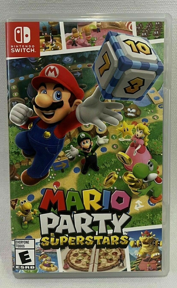 Nintendo Switch Mario Party & Super Mario Bros. Nintendo Switch Grey, Super Mario Party Jamboree Game Bundle