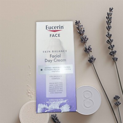 Eucerin Face Skin Balance Facial Day Cream For All Skin Types 1.7oz./48g New
