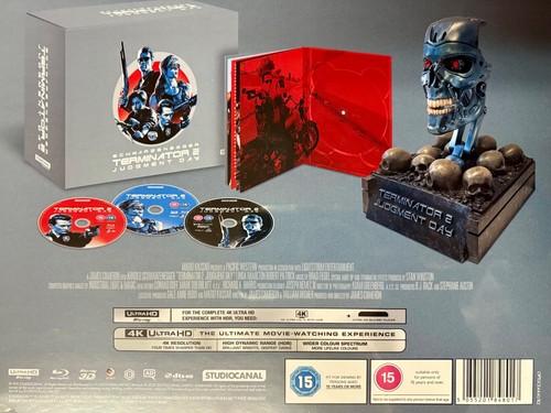 Terminator 2 Judgment Day 4K UHD 30th Anniversary Endo Skull MIB Factory Sealed - Picture 2 of 8