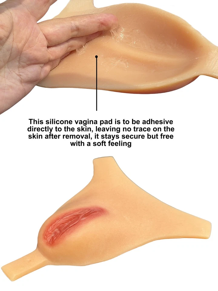 BIMEI Self-Adhesive Camel Toe Pad Men Underwear Silicone Hide Gaff Transgender - Image 3 of 4