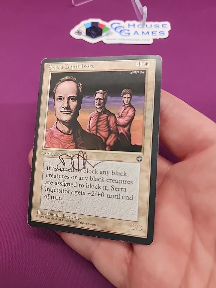 MTG Serra Inquisitors Homelands Artist Proof Signed Dennis Detwiller *CCGHouse* - Image 4 of 4
