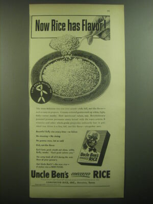 1947 Uncle Ben's Rice Ad - Now rice has flavor | eBay