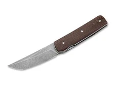 BOKER PLUS® Sanjo Pocket Knife 3.39" VG-10 Blade Micarta EDC Brown - 01BO907