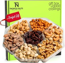 7 Assorted Flavours Savoury Nut Snack Pack Food Gift Nuts Set, All Natural