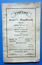 N° 9666 / Motorcycles VINCENT serie B and C 998 cc et 499 cc / rider's handbook