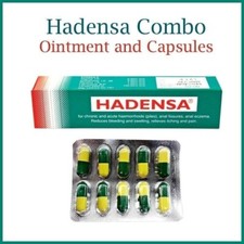 Hadensa Combo Ointment 1 Tubes 40gm and 10 capsules For Piles, F/S Exp-2025/26